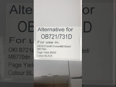 Cartucho de tóner compatible negro 45439002 para OKI B731 MB770 Kit de tóner de impresora de alta capacidad