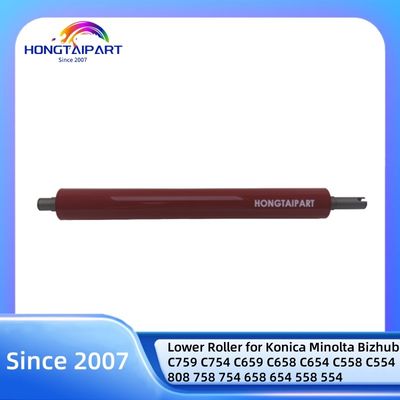 comprar Rodillo inferior para Konica Minolta Bizhub C759 C754 C659 C658 C654 C558 C554 808 758 754 658 654 558 554 Piezas de repuesto del fusor de calor a presión fabricación en línea