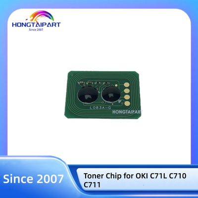 comprar CMYK Toner Chip 44318608 44318607 44318606 44318605 for OKI C71L C710 C711 Printer Cartridge Chip fabricación en línea