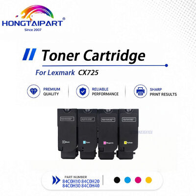 Comprar Juego de tóner compatible de 4 colores 84C0H10-84C0H40 para impresora láser Lexmark CX725 fabricación en línea