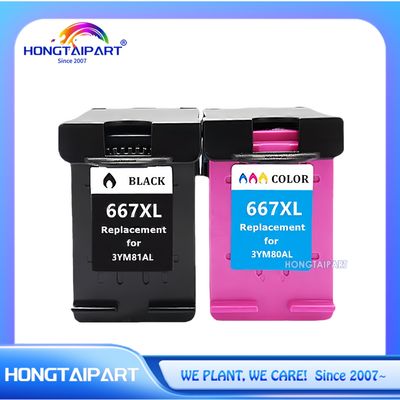 Cartucho de tinta 3YM81AL 3YM80AL 667XL 667 Para la impresora HP DeskJet Ink Advantage 1275 2374 2375 2376 2775 2776, además de 6475 6476, además de DeskJet Ink Advantage 6075