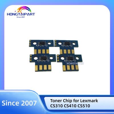 Chip de tóner 70C80K0 70C80C0 70C80M0 70C80Y0 para Lexmark CS310 CS410 CS510 Repuestos de impresora HONGTAIPART