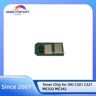 Chip de tóner 44973546 para OKI C301 C321 MC332 MC342 Color Printer Chips Repuestos Hongtaipart
