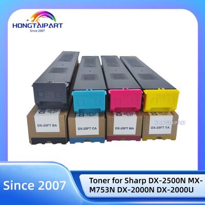Tóner para Sharp DX-2500N MX-M753N DX-2000N DX-2000U DX-25FTBA DX-25FTCA DX-25FTMA DX-25FTYA Kits de tóner para impresora