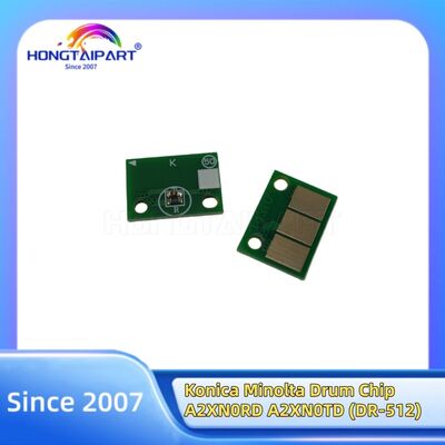 Chip de tambor para Konica Minolta BH C224 C364 C284 C454 C554 C224e C284e C454e C258 C308 A2XN0RD (DR-512K) A2XN0TD (DR-512) DK-512 DK512 Repuestos Suministros Hongtaipart