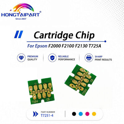 Chip de cartucho de una sola vez T7251-4 sensible a la señal Calibración sólida de contacto precisa Compatible con Epson F2000 F2100 F2130 T725A