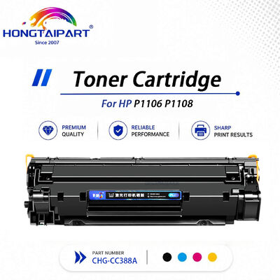 Cartucho de tóner negro CHG‑CC388A, versión PLUS de rendimiento aumentado, Densidad estable, Antidesvanecimiento, Compatible con P1106 P1108